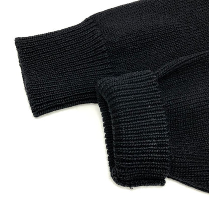 極美品◆オーラリー Vネックニット ウール ブラック メンズ サイズ5 AURALEE 【AFB41】