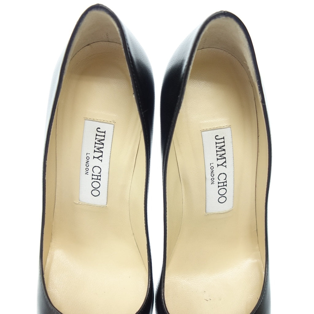 Good Condition◆JIMMY CHOO Pumps High Heels Calf Women's Black Size 35.5 JIMMY CHOO [AFC31] 