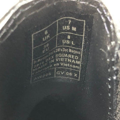 ドクターマーチン サイドゴアブーツ レザー スクエア 2976 BEX SQUARED ブラック UK6 Dr.Martens 約25.0cm【AFD2】