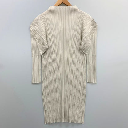 極美品◆プリーツプリーズ イッセイミヤケ ハイネック カットソー PP41JT122 レディースサイズ 3 グレー PLEATS PLEASE ISSEY MIYAKE 【AFB21】