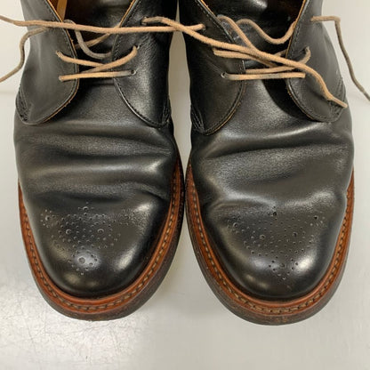 トリッカーズ M7509 チャッカブーツ メダリオン ダイナイトソール ブラック サイズ7.5 メンズ TRICKER'S ブーツ 約26.0cm【LA】【中古】