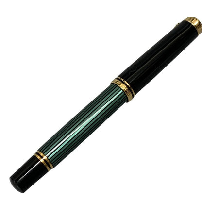 ペリカン 万年筆 スーベレーン 緑縞 ストライプ ペン先14C-585 F字 PELIKAN Souveran【AFI18-2】