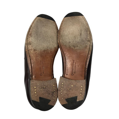 クロケット&ジョーンズ レザーシューズ タッセル ローファー キャベンディッシュ3 ブラウン サイズUK7E CROCKETT&JONES CAVENDISH3 ローファー 約25.5cm【LA】【中古】