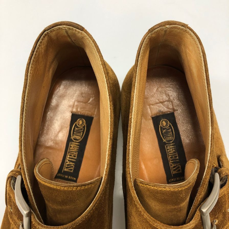 ストールマンテラッシ スエード チャッカブーツ Uチップ メンズ サイズ40.5 ブラウン SUTOR MANTELLASSI 約25.5cm【AFC30】