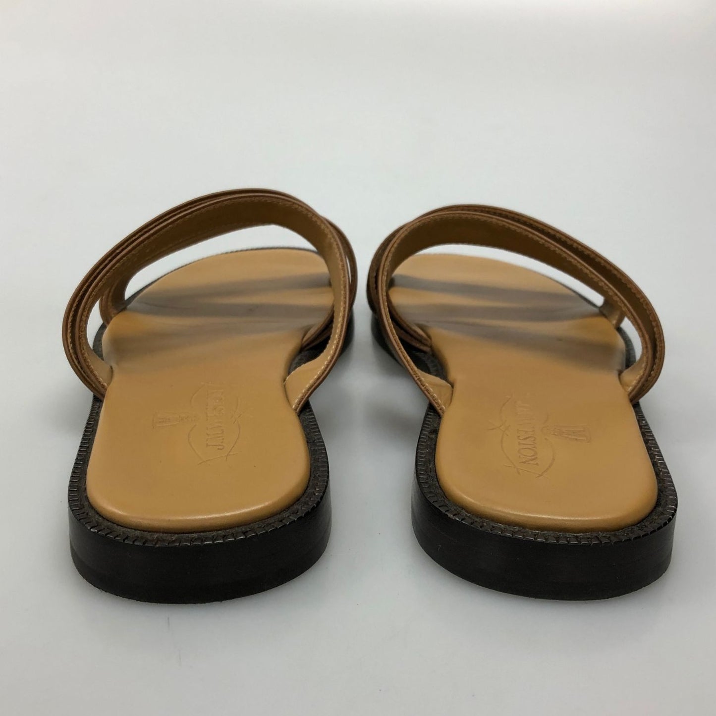 ジェイエムウエストン サンダル ダブルV ミュール ブラウン サイズ8 メンズ J.M.WESTON  約26.5cm【LA】【中古】