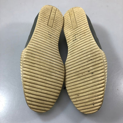 プラダ スニーカー 5638 キャンバス トゥチップ グレー系 レディース サイズ36.5 PRADA 約23.5cm【AFC49】