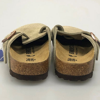 ビルケンシュトック サンダル ボストンBS スエード サイズ36 23.0cm レディース ベージュ系 BIRKENSTOCK 約23.0cm【AFD15-2】