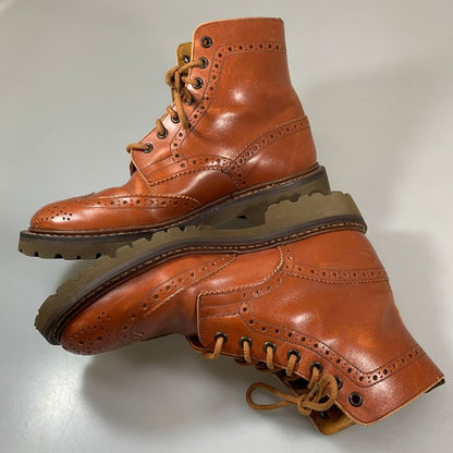 トリッカーズ M2508 カントリーブーツ カーフ メンズ サイズUK7.5 ブラウン Tricker's 約26.0cm【AFC33】