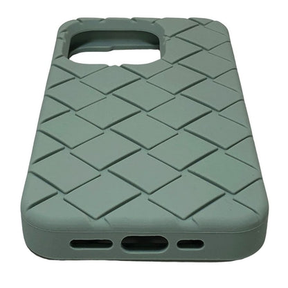 ボッテガヴェネタ iPhoneケース iPhone15Pro ラバー イントレチャート グリーン系 BOTTEGA VENETA【AFI27】【中古】