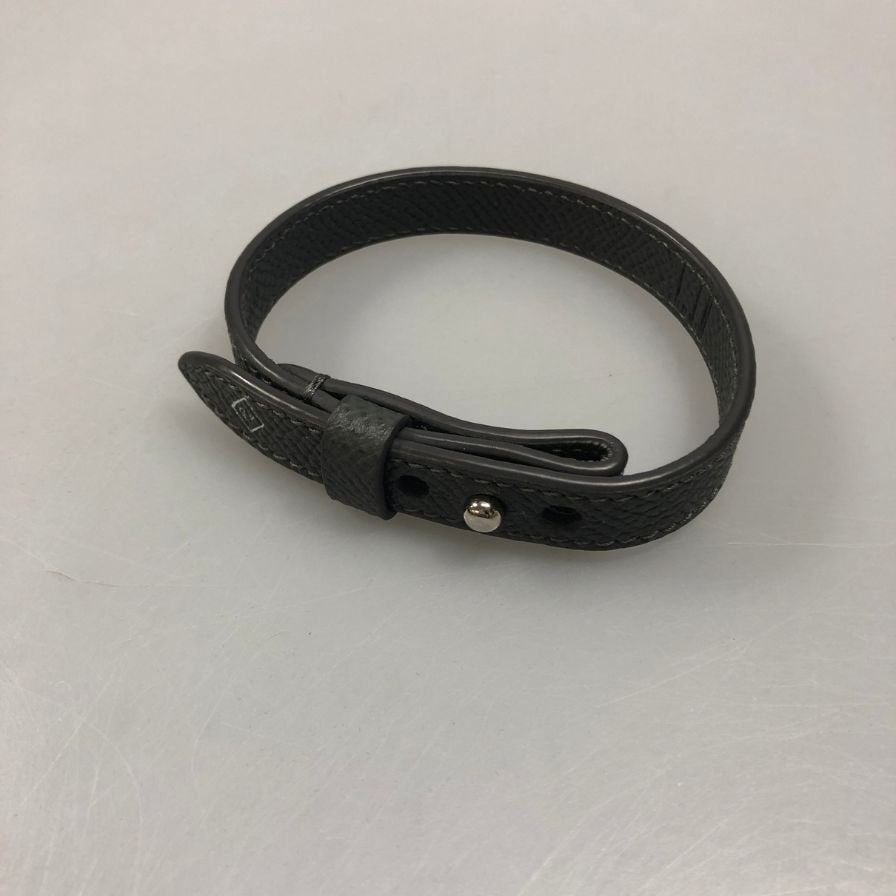 ダンヒル レザー ブレスレット ベルト式 グレー系 メンズ dunhill【AFI11】