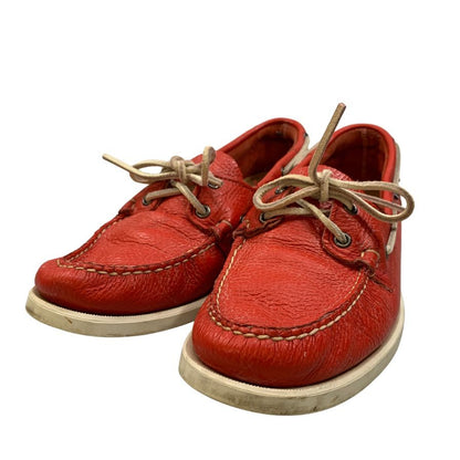 セバゴ レザーシューズ デッキシューズ モカシン メンズ レッド サイズ27cm SEBAGO 約27.0cm【AFC42】