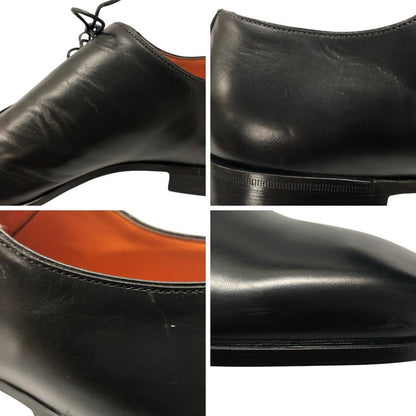 サントーニ レザーシューズ 16407 サイドレース レザー サイズ6.5 ブラック メンズ Santoni 約25.5cm【AFD15】