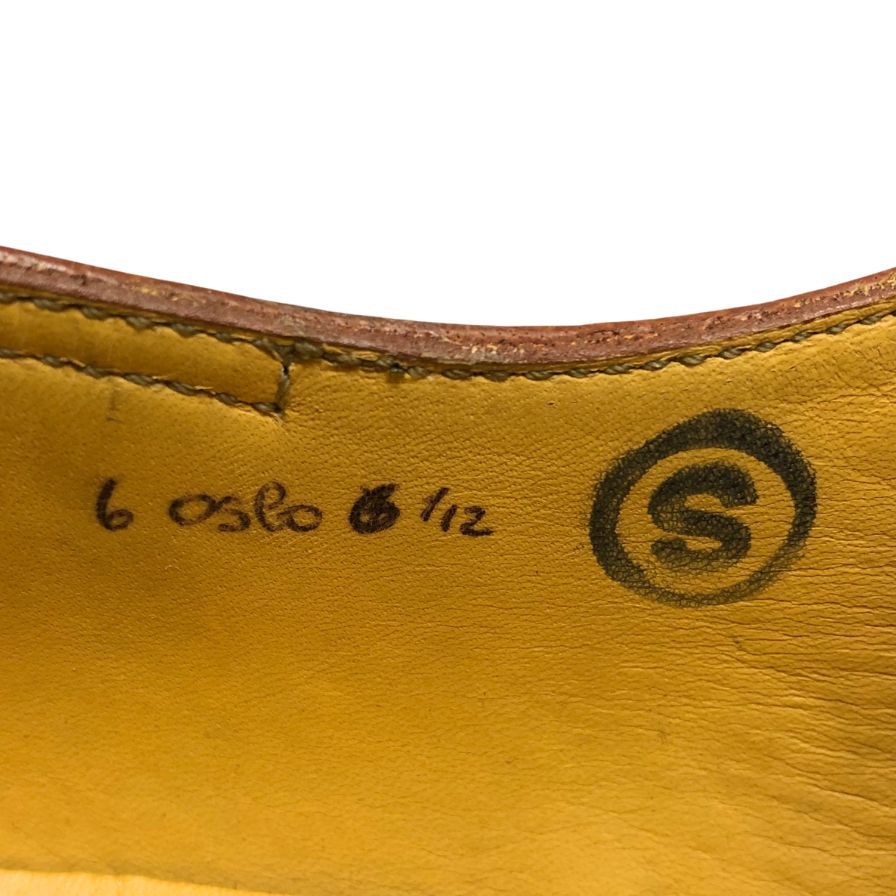 ジョンロブ レザーシューズ オスロ グレインレザー ブラウン メンズ サイズ6.5 JOHN LOBB ビジネスシューズ 約25.0cm【LA】【中古】