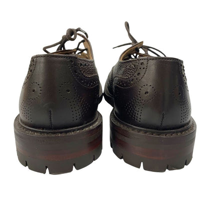 トリッカーズ レザーシューズ M6399 ギリーブローグ ブラウン グレインレザー カーフ コンビ メンズ サイズ9 Tricker's Gillie Brogues ビジネスシューズ 約27.5cm【LA】【中古】