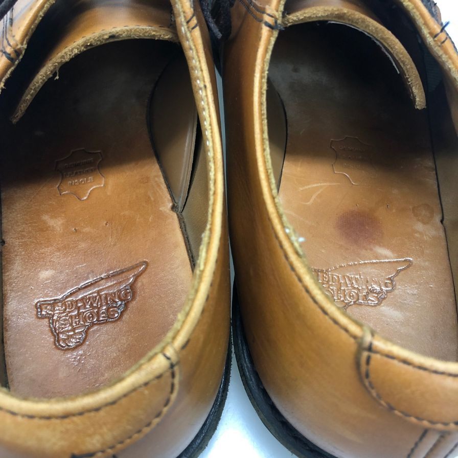 レッド ウィング レザーシューズ 9108 ポストマン オックスフォード プレーントゥ メンズ ブラウン サイズ8.5D REDWING 約26.5cm【AFD6】