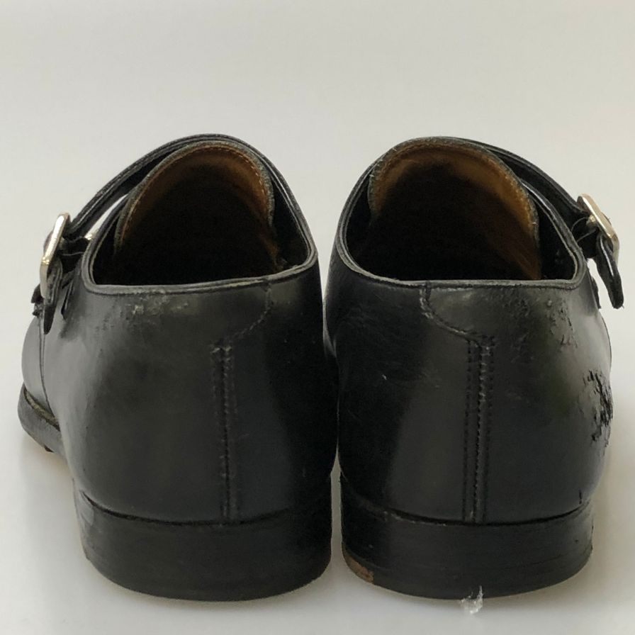 クロケット＆ジョーンズ レザーシューズ セイモア ダブルモンク ブラック サイズUK6.5D CROCKETT&JONES 約25.0cm【PTM5】