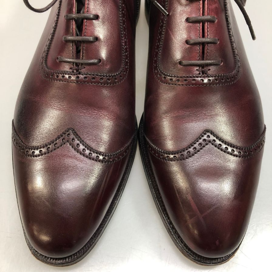 クロケット＆ジョーンズ リンジー メンズ  バーガンディ サイズUK6.5E Crockett & Jones ビジネスシューズ 約25.5cm【LA】【中古】