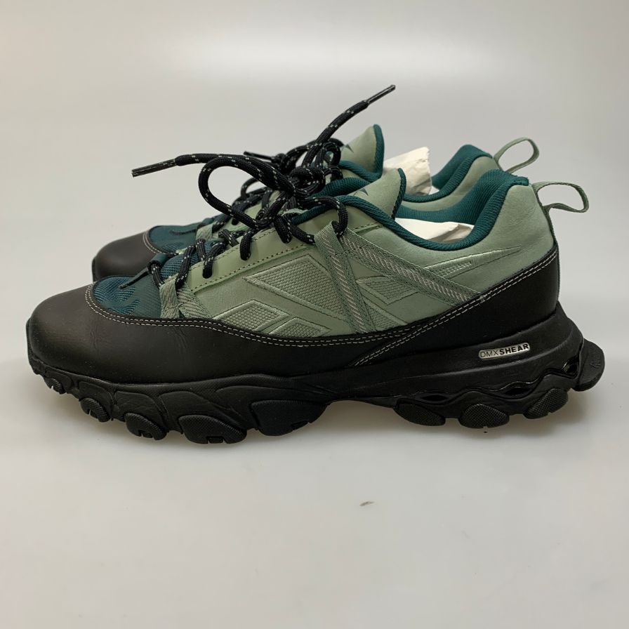 リーボック スニーカー DMX トレイルシャドウ メンズ ブラック×グリーン サイズ26cm  Reebok DMX TRAIL SHADOW 約26.0cm【AFD13】