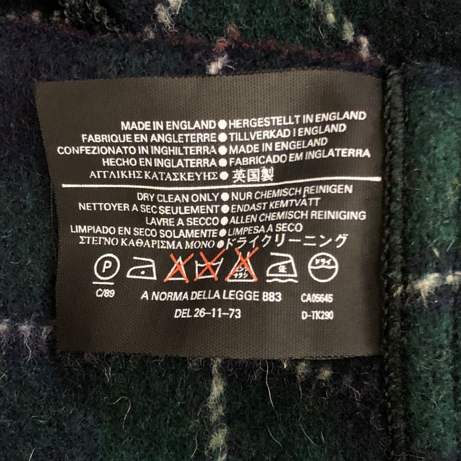 中古◆グローバーオール ダッフルコート 80S イングランド製 ネイビー ウール メンズ サイズUSA42 gloverall 【AFA11】