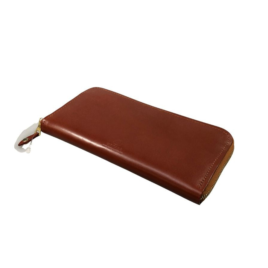 グレンロイヤル 長財布 ラウンドジップ ブライドルレザー ブラウン ゴールド金具 GLENROYAL【AFI1】