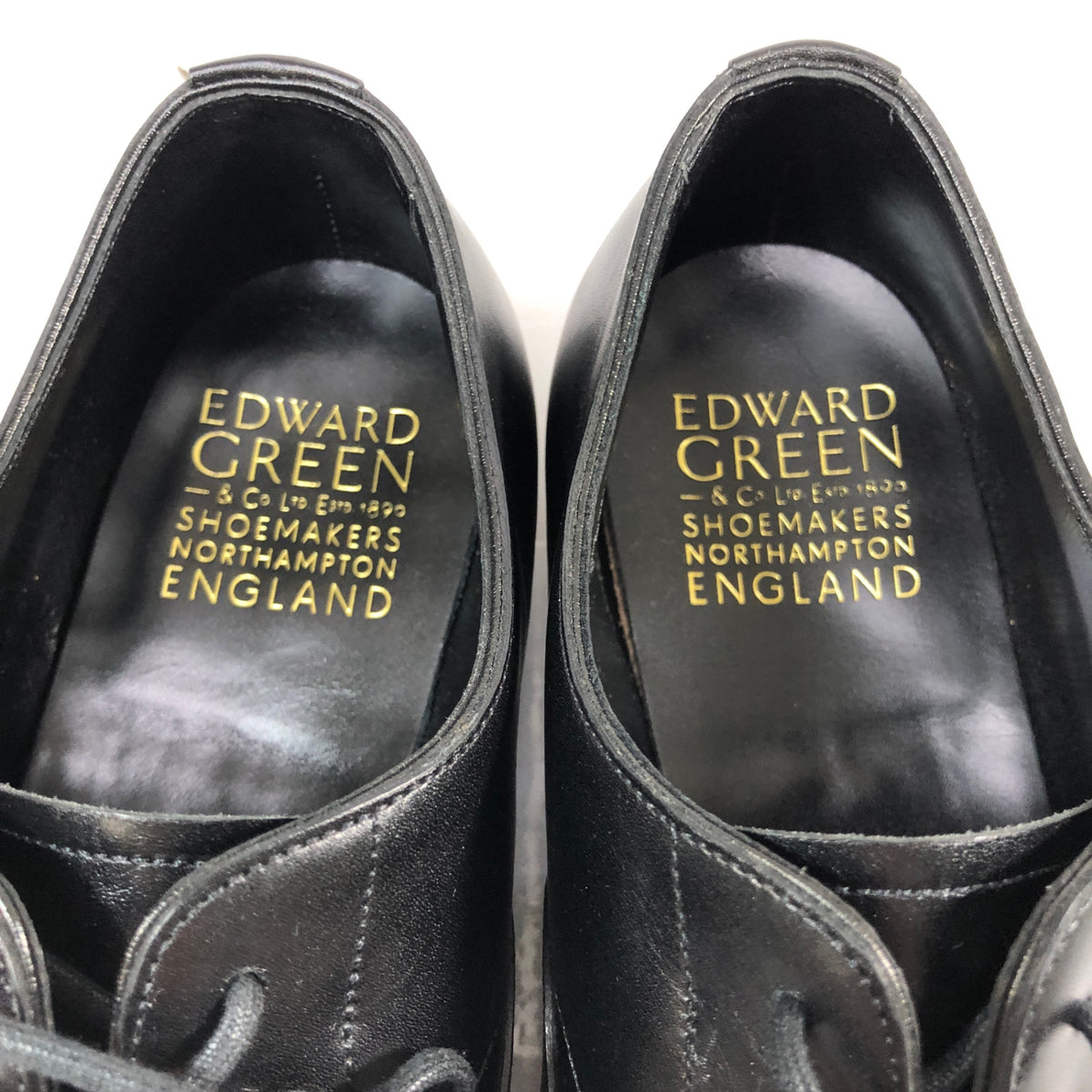エドワードグリーン ストレートチップ チェルシー ラスト202 ブラック サイズ8F メンズ EDWARD GREEN 約26.5cm【YB5】