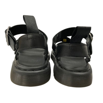 ドクターマーチン レザーサンダル グリフォン ブラック UK6 メンズ Dr.Martens GRYPHON 約24.5cm【AFC47】