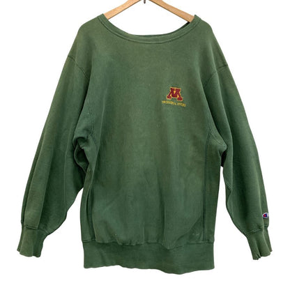 中古◆チャンピオン リバースウィーブ 90S スウェット SWIMMING&DIVING グリーン メンズ サイズXXL Champion REVERSE WEAVE 【AFB52】