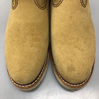 レッドウィング ペコスブーツ スウェード USA製 2025年 8168 ベージュ メンズ サイズUS8.5 RED WING ブーツ 約26.5cm【LA】【中古】