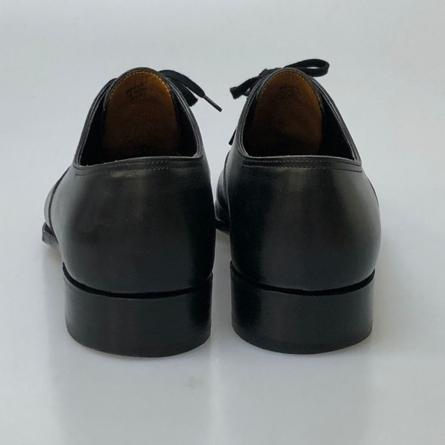ジョンロブ レザーシューズ フィリップ2 パンチドキャップトゥ 7000ラスト カーフ メンズ サイズUK7E ブラック JOHN LOBB ビジネスシューズ 約25.5cm【LA】【中古】