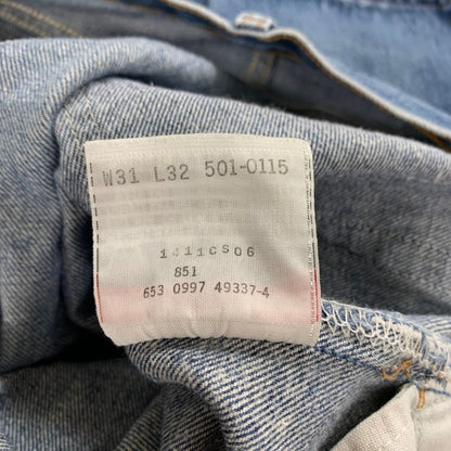 リーバイス デニム 501 90年代  USA製 ボタン裏653 インディゴ メンズ サイズ W32 L34 LEVI’S 【AFB4】