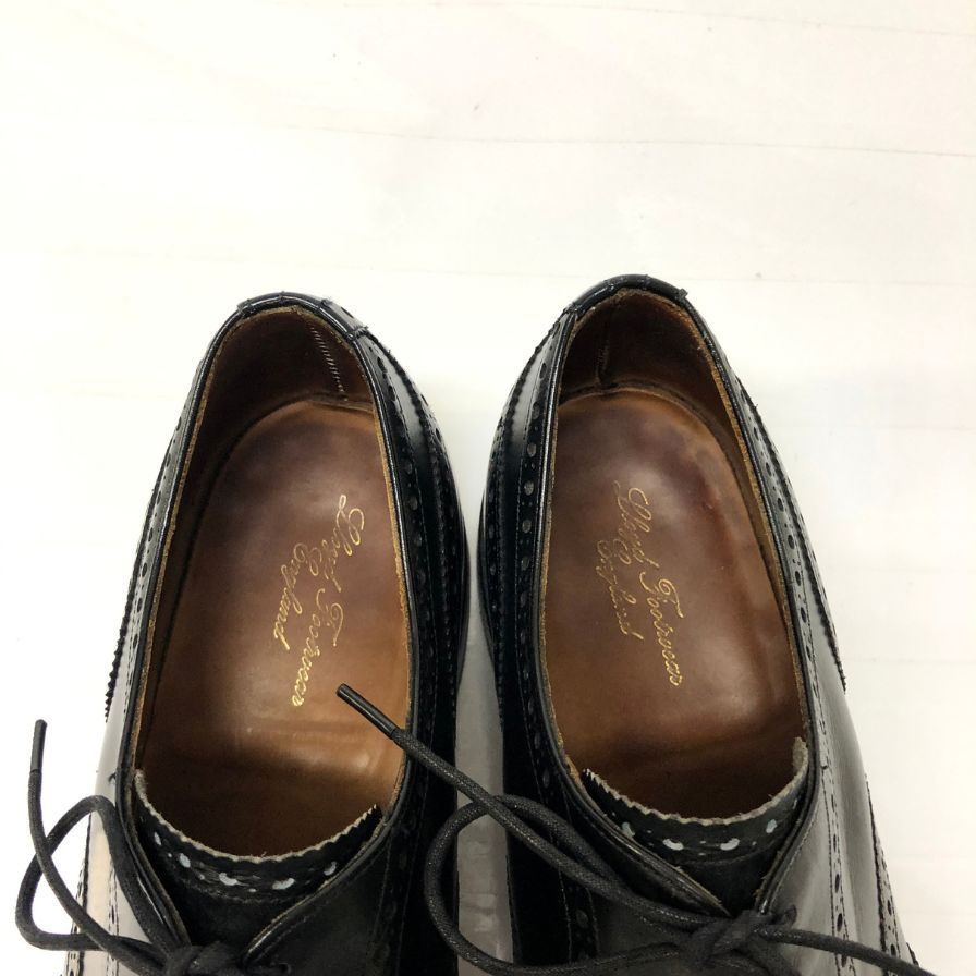 ロイドフットウェア レザーシューズ M3266 フルブローグ カーフ ブラック メンズ サイズUK6 Lloyd Footwear 約24.5cm【AFD6】
