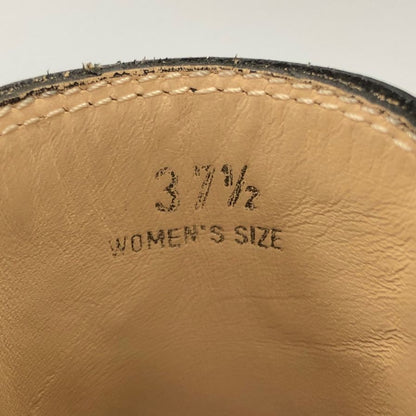 トッズ サイドゴアブーツ メダリオン ガラスレザー レディース ブラック サイズ37.5 TOD'S 約24.0cm【AFD14】