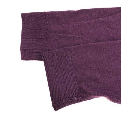 中古◆ジョンスメドレー ニットセーター ウール ハイゲージ Vネック パープル メンズ サイズL JOHN SMEDLEY 【AFB4】