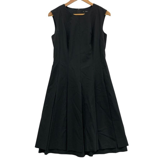 美品◆フォクシー ワンピース ロング ノースリーブ ポリエステル 27907 ブラック レディース サイズ40 FOXEY 【AFB8】