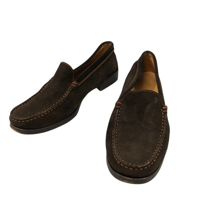 トッズ ドライビングシューズ スエード ブラウン サイズ36.5 レディース TOD'S 約23.5cm【AFC52】