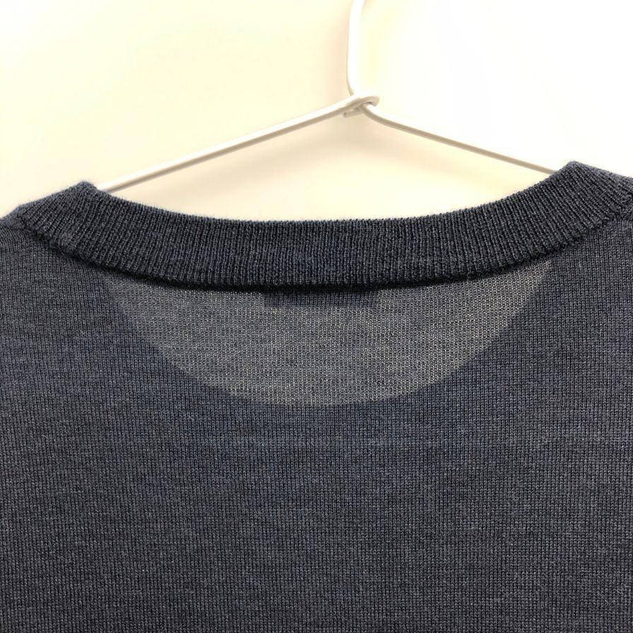 未使用◆キャッシュ＆バルバ カーディガン ウーステッドカシミヤ 150 ネイビー メンズ サイズ2 IMWSW001 Cash&Barba 【AFB17】