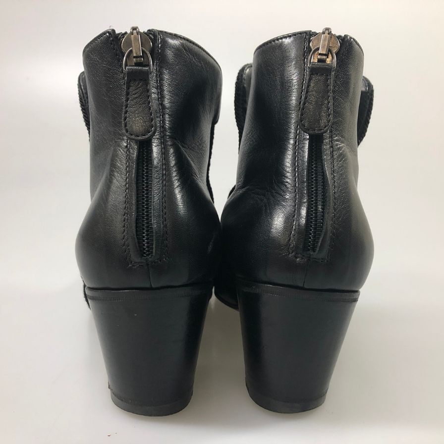 ボッテガ ヴェネタ ショートブーツ カーフスエードコンビ サイズ40 BOTTEGA VENETA 約25.0cm【AFC36】