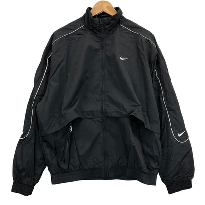 美品◆ナイキ 24SS ソロ スウッシュ ウーブン トラックジャケット ブラック メンズ サイズM NIKE 【AFA9】