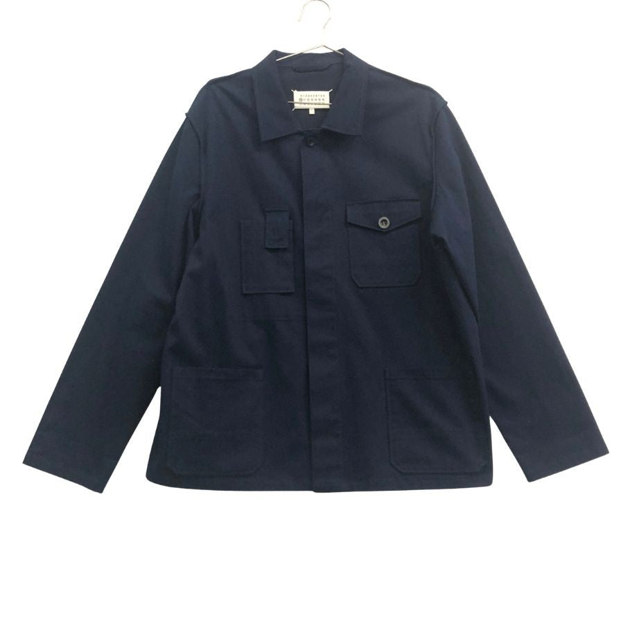 美品◆メゾンマルジェラ ジャケット マルチポケット シャツジャケット S50DL0443 20AW ネイビー メンズ サイズ48 Maison Margiela 【AFA22】
