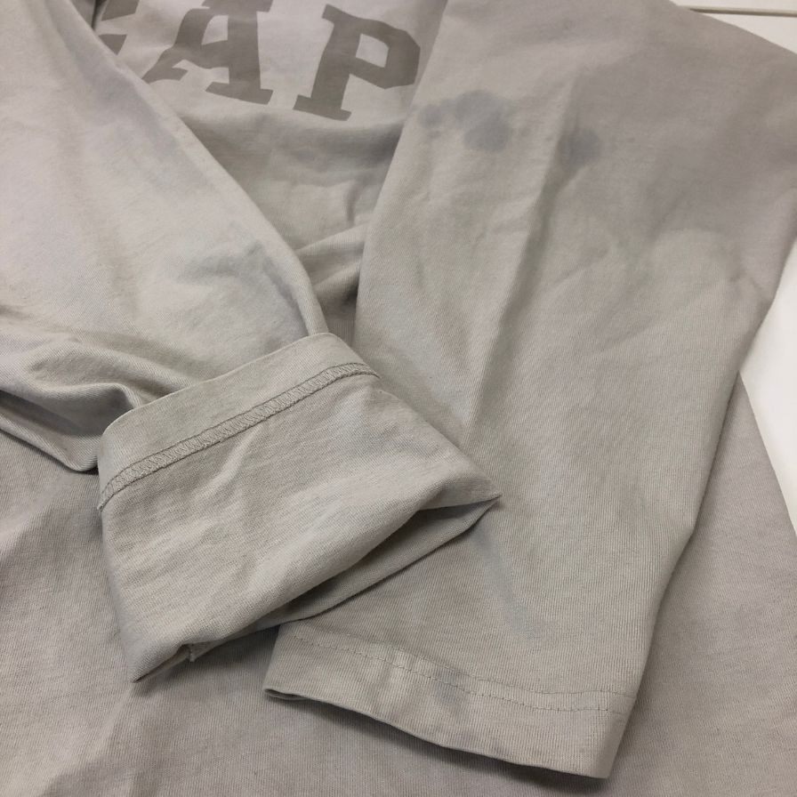 中古◆イージー ギャップ ロンT 長袖 プリント デザイン ロングスリーブ ビッグシルエット ベージュ メンズ LサイズYEEZY GAP DOVE 【AFB36】