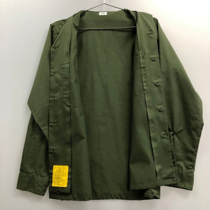 極美品◆アメリカ軍 ユーティリティシャツ OG-507 実物 87年 オリーブグリーン サイズ14.5X33 【AFB16】