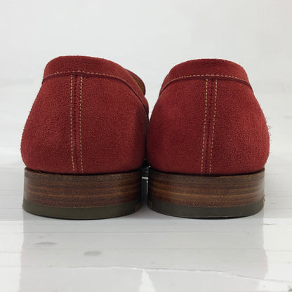 ジェイエムウエストン 180 スエード シグニチャーローファー レッド サイズ5D メンズ J.M.WESTON ローファー 約25.0cm【LA】【中古】