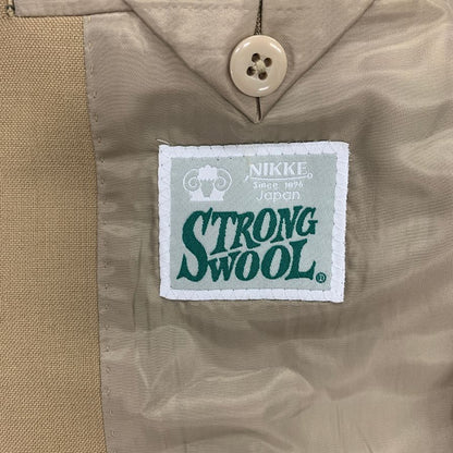 ヒルトン スーツ セットアップ ダブル ベージュ サイズL メンズ 背抜き HILTON【AFA22】