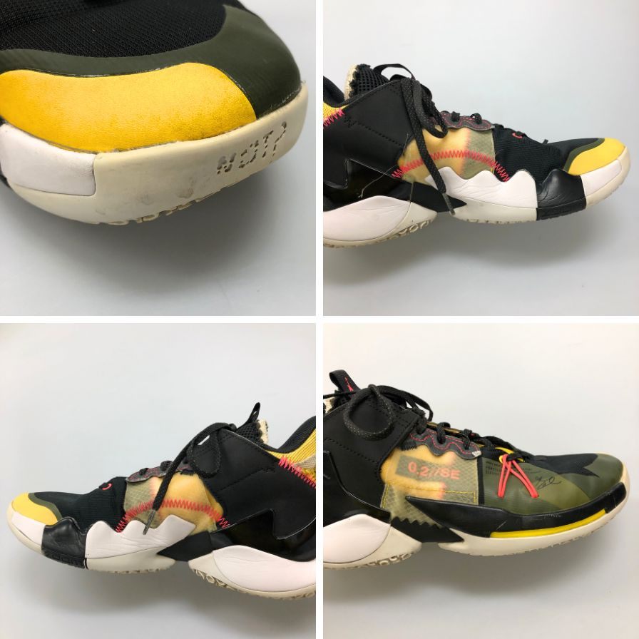 ナイキ ジョーダン ワイノットゼロ.2 SE ブラック スニーカー サイズ26.5cm メンズ NIKE JORDAN 約26.5cm【AFC33】