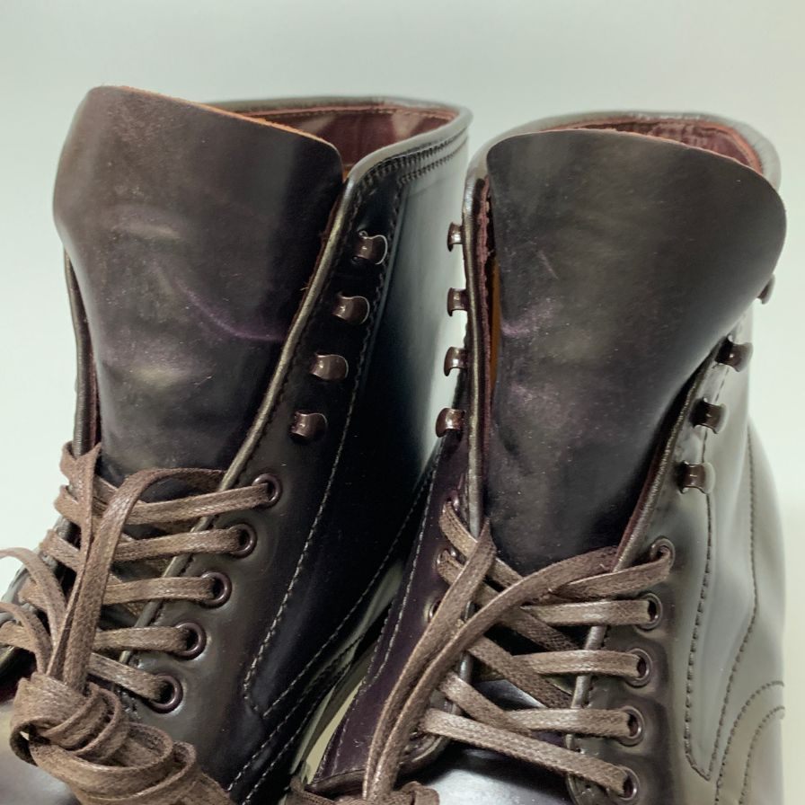 オールデン D9917H ブローグ別注 ハイランドタンカーブーツ コードバン ダークバーガンディ サイズ10D ALDEN BROGUE ブーツ 約28.0cm【LA】【中古】