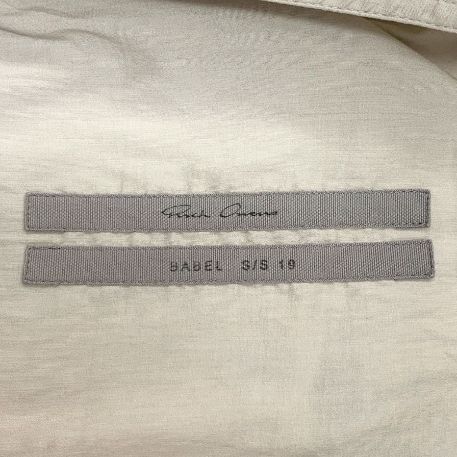 美品◆リックオウエンス Vネック ワンピース RP19S6531-SC サイズ38 ベージュ レディース Rick Owens 【AFB1】