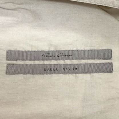 美品◆リックオウエンス Vネック ワンピース RP19S6531-SC サイズ38 ベージュ レディース Rick Owens 【AFB1】