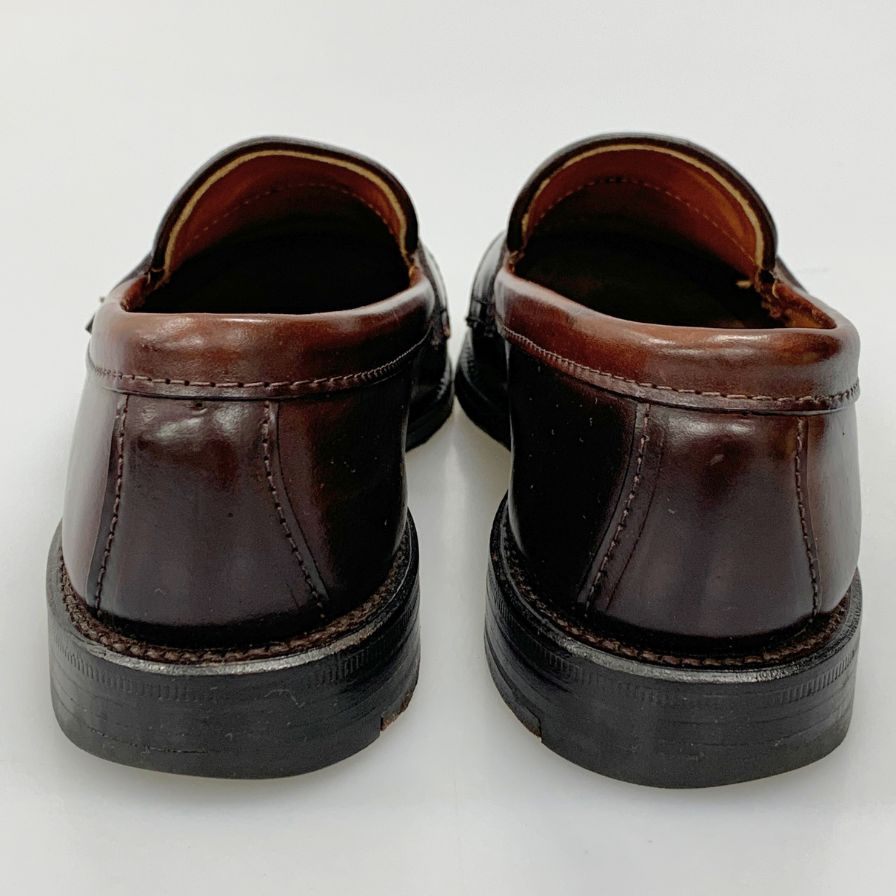 オールデン ユナイテッドアローズ コインローファー コードバン レザー 99161 別注 ブラウン メンズ サイズ6 Alden UNITED ARROWS ローファー 約24.0cm【LA】【中古】