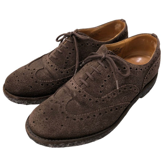 チャーチ レザーシューズ ウイングチップ フェアフィールド スエード メンズ UK6.5F ブラウン Church's FAIRFIELD 約25.0cm【AFC9】