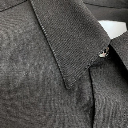 美品◆オーバーコート 長袖シャツ ブラック メンズ サイズ00 OVERCOAT 【AFB51】